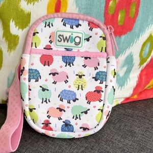 Swig Multicolor Sheep Print Kids Pouch for around water bottle
